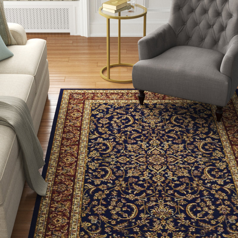 Tapis bleu marine , Rectangle 5 pi 5 po x 8 pi 3 po