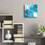 Art mural en verre Ivy Bronx «Blue Lagoon 2» par Sarah Adams-1499645166