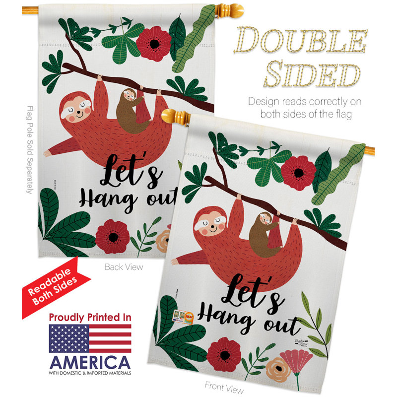 Drapeau de maison en polyester à 2 côtés 40 x 28 po