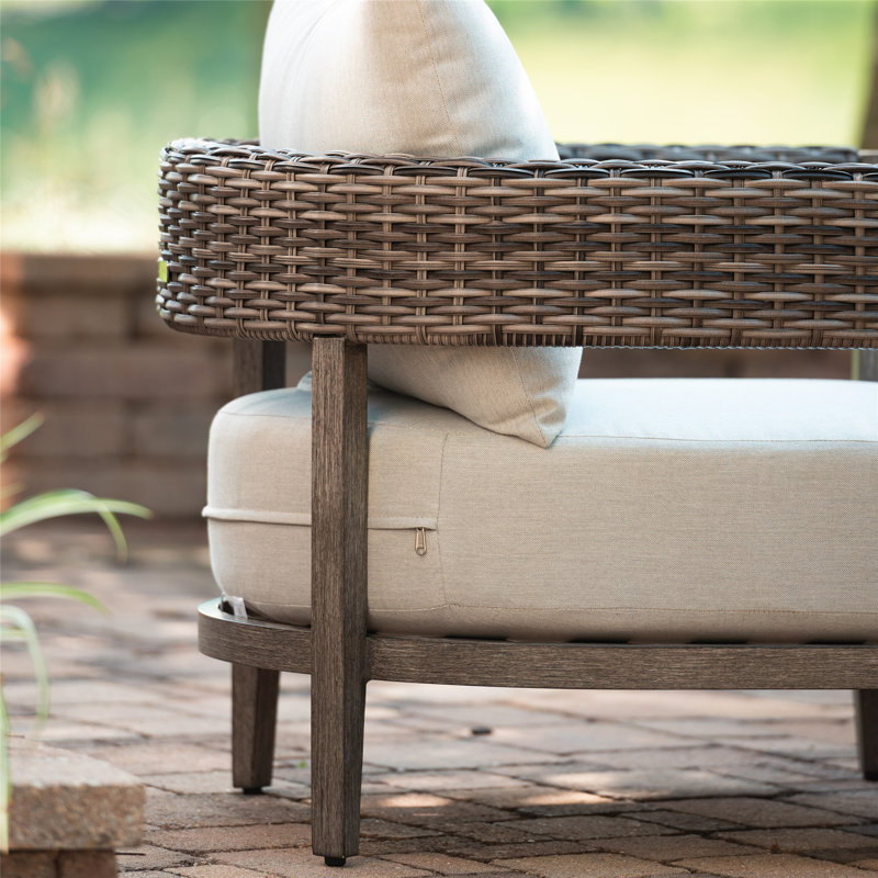 Chaise de patio avec coussins Claudia