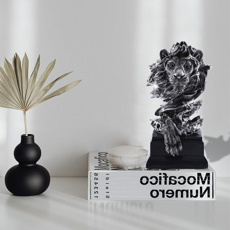 Animal-Shaped Desktop Decor Statue - Perfect For Desk, Bedroom, And More, Silvery