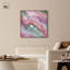 «Pink and Mint Crystal II», toile abstraite colorée par -2130222983-2130222988