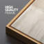 «Soft Neutral Cream Minimal Abstract Light Brush Form», reproduction d'art encadrée sur toile-619408031-619408007