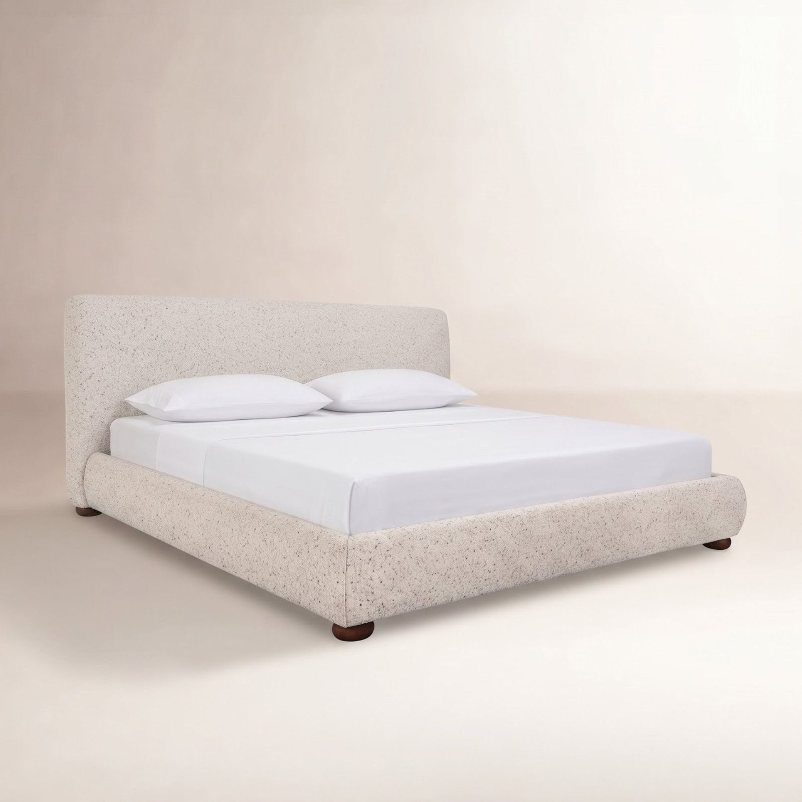 Combes Gonzales Storage Bed Speckled, King, Gray