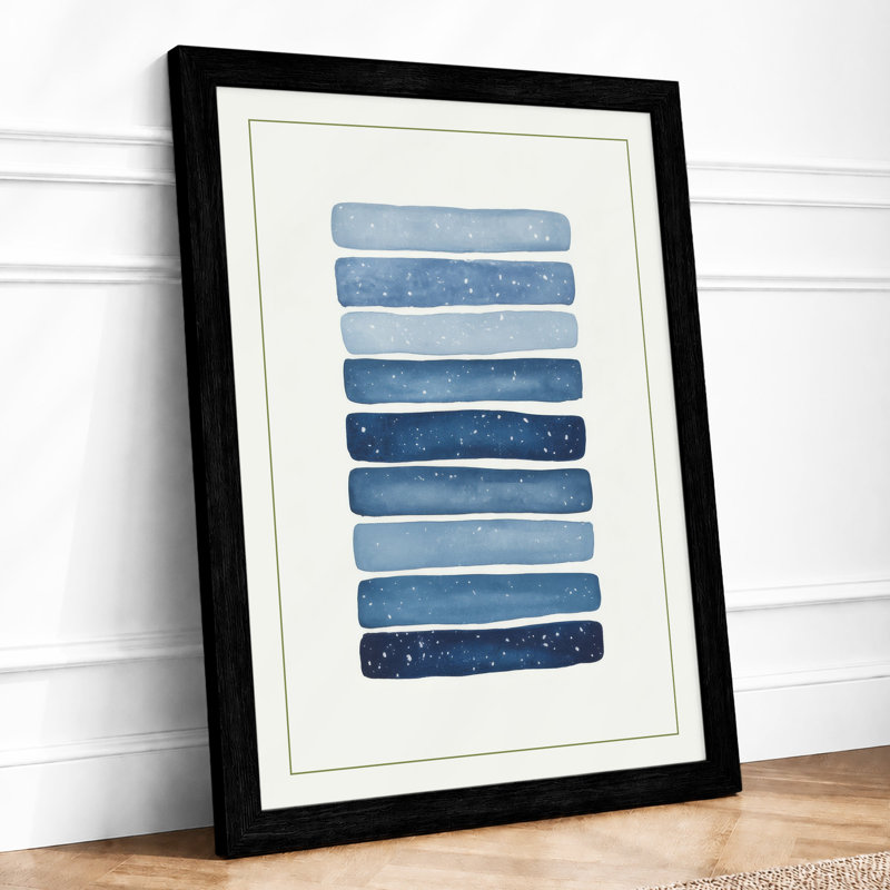 Calm Water Layers Minimalist - Print, Black, A3 - 42.0 x 29.7 cm