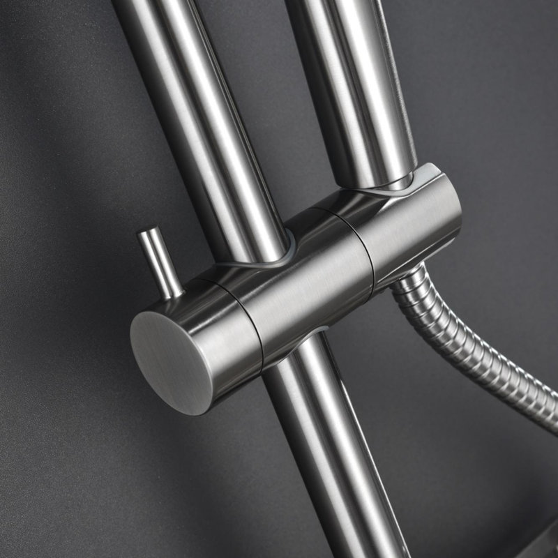 ShowerSpas Shower System with Rain Shower and Handheld Shower, Brushed Nickel