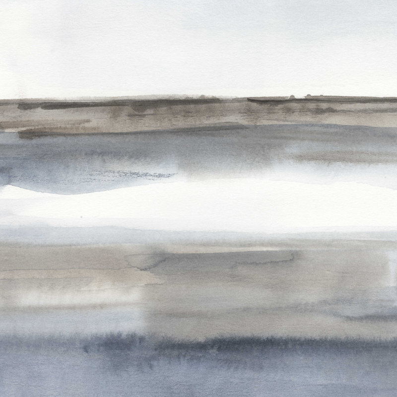 «Blue-Gray Seas III» par Ethan Harper - reproduction d'art sur toile tendue, H 20 po x l 20 po x P 1,25 po