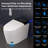 BCANHOME Smart Toilet with Tankless Bidet Wash, Auto Open Lid, 1.28 Gallons Auto Dual Flush, Heat Seat, Warm Wash/Dryer, Soft Closing, Remote Control