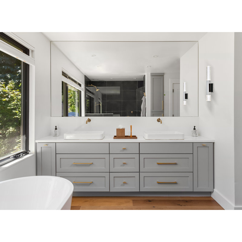 2 - Light Dimmable LED Bath Bar, Chrome