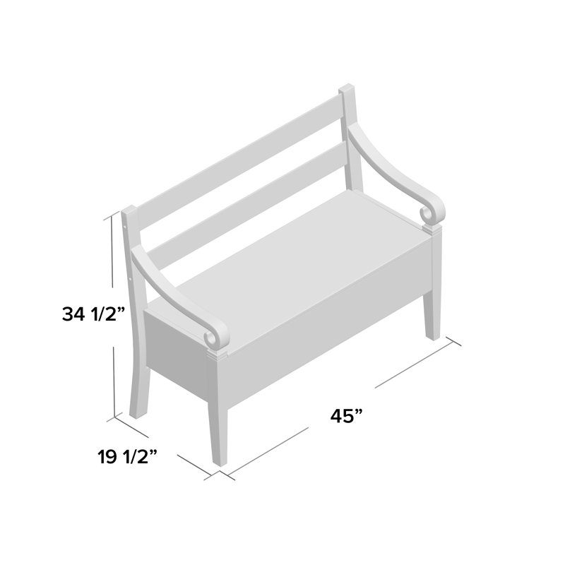 Quezada Solid Wood Storage Bench