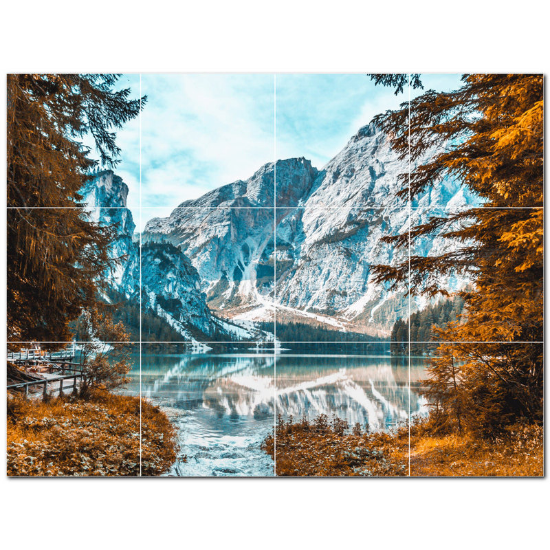 Panneau décoratif en céramique satinée 8 po x 8 po
