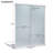  Reversible Double Sliding Shower Door with 6mm Clear Tempered Glass, 60”W*72”H-108648824-101945236