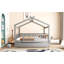 Lit double en bois avec lit gigogne simple-230049485