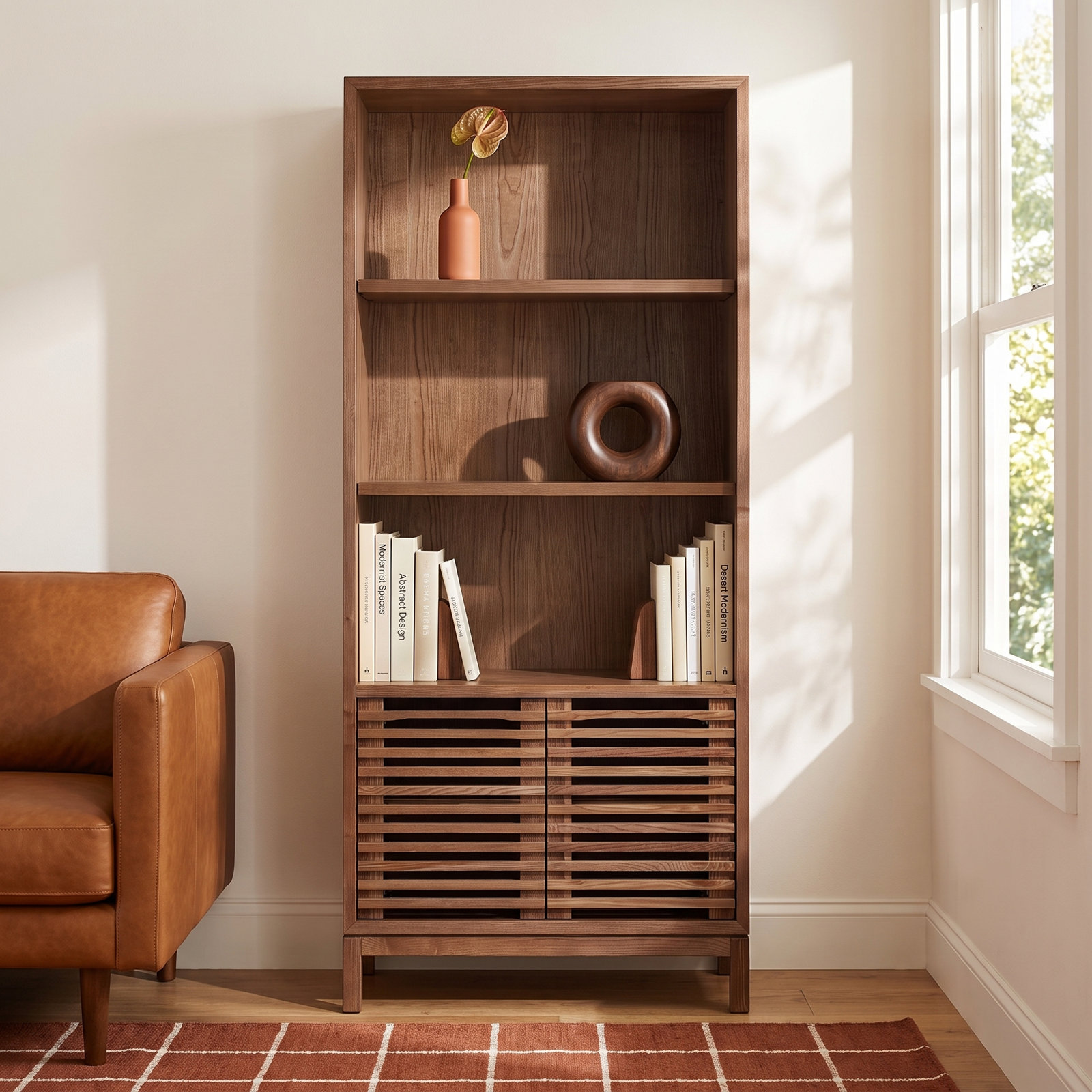 Finnian 32" Bookcase, Roux
