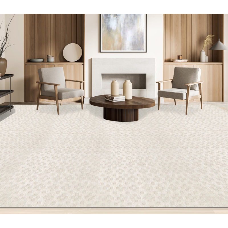 Hand-Knotted High-Quality Cream Area Rug
