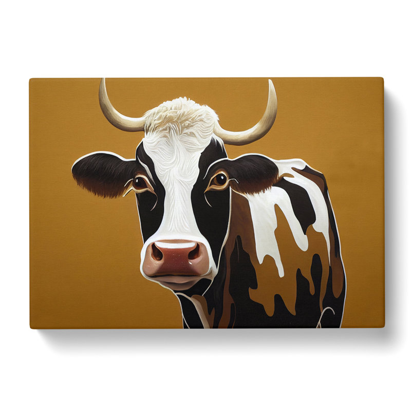 Charming Cow - Wrapped Canvas