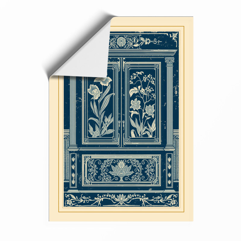 Classical Cabinet Design Botanical - Framed Print, A4 - 29.7 x 21.0 cm, Unframed