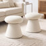 Ensemble de 2 tabourets de coiffeuse en chenille 16,1 "pivotant sur 360 °