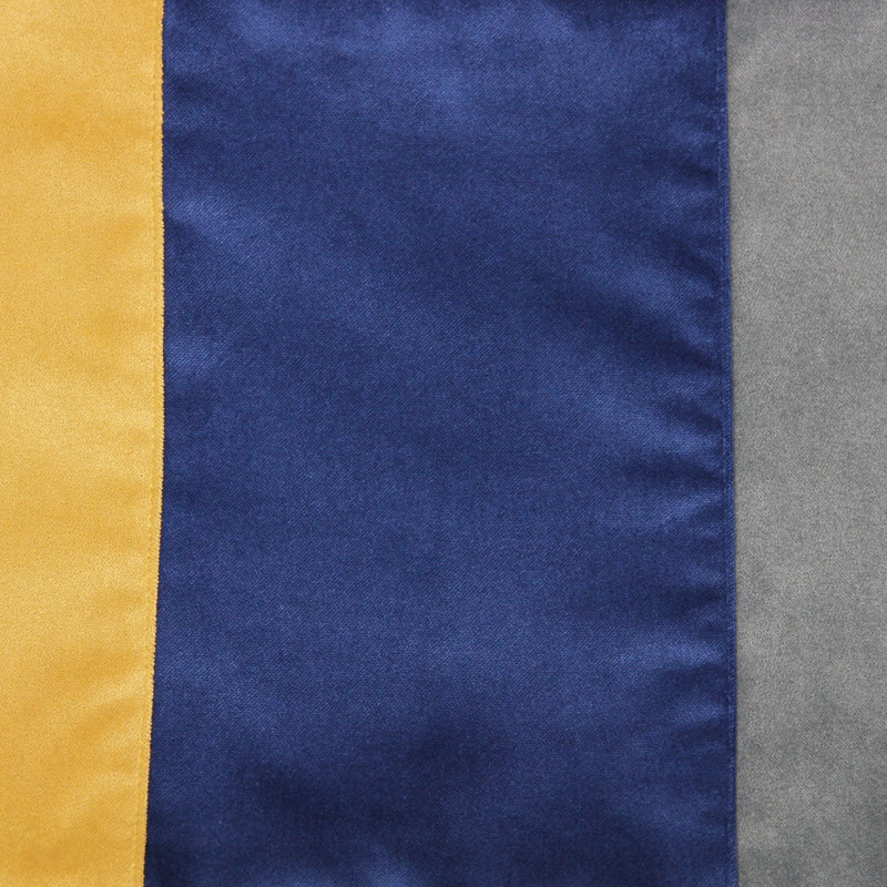 Epicurus Patchwork Rectangular Cushion, 30 x 50cm, Ochre/Navy Blue
