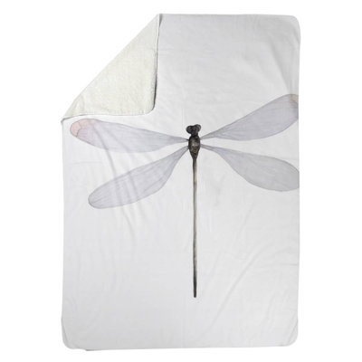 Minimalist Dragonfly Blanket
