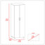 Armoire Glasgow, une armoire, deux tablettes-664237328