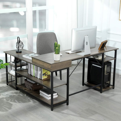 Slavica 63" W 3-Drawer Electric Computer Desk