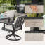 Chaise pivotante en aluminium