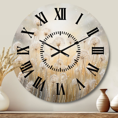 Horloge murale Dandelion Field Breeze