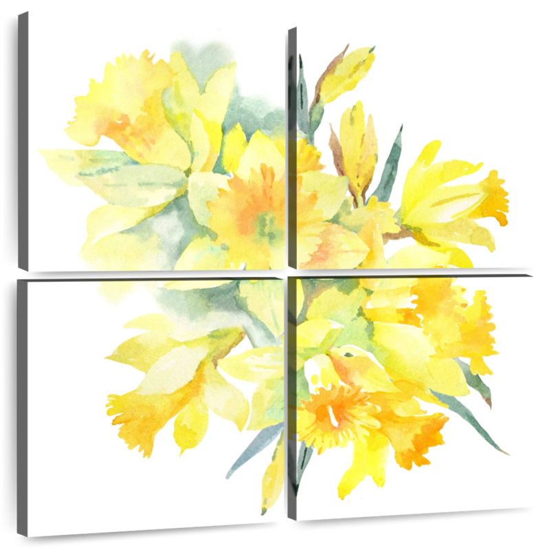Bouquet de jonquilles jaunes Harnek, H 38 po x l 38 po