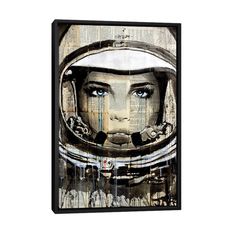 « new refrontalier », impression sur toile, H 26 po x l 18 po x P 1,5 po, Toile avec cadre noir, Pas de tapis