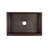 30" Hammered Copper Kitchen Apron Single Basin Sink with Scroll Design with Matching Drain and Accessories