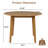 Extendable Dining Table, Round Dining Table for Small Apartment and Dining Area