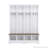 Farmhouse Hall Tree with 8 Hooks, Practical Entryway Bench with Open Compartments, 76.7"H Modern 3-in-1 Wooden Style Coat and Shoe Rack for Mudroom, Living Room-1792897958
