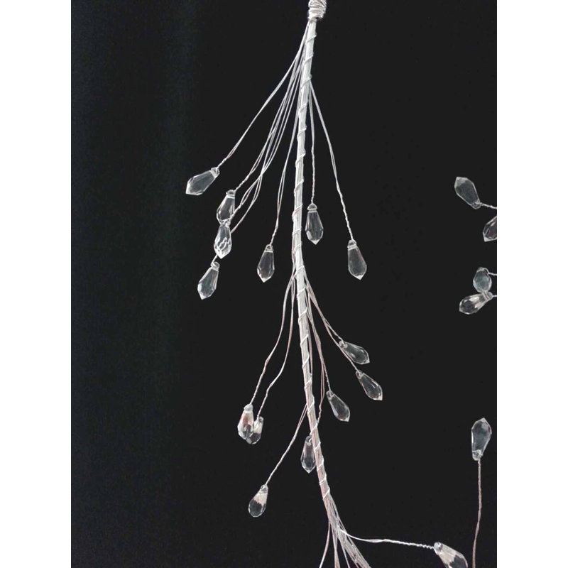 Guirlande fantaisie en cristal blanc 6 pi