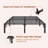 Metal Bed Frame, 16" High Platform Bed Frame, Heavy Duty 800Lbs Capacity, No Box Spring-2045813935
