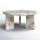 Bryce Nesting Coffee Table- Large-Creamy Taupe Marble Solid