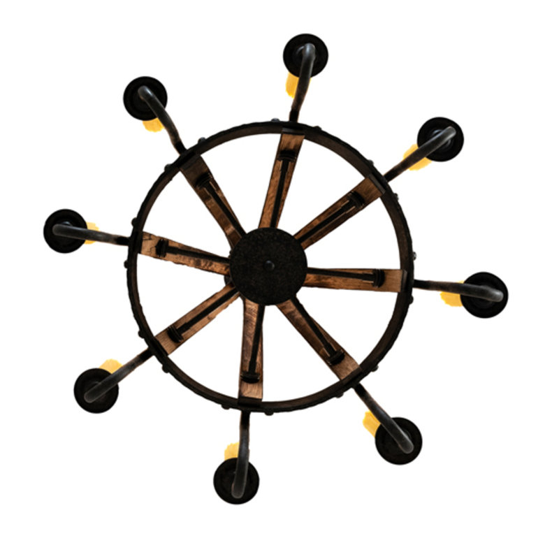 Barrel Stave 8 - Light Chandelier
