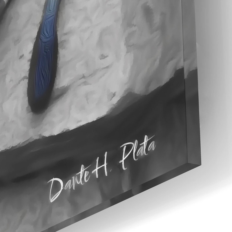  «Purrr» par Dante Plata, art mural en verre acrylique, 16 po x 12 po