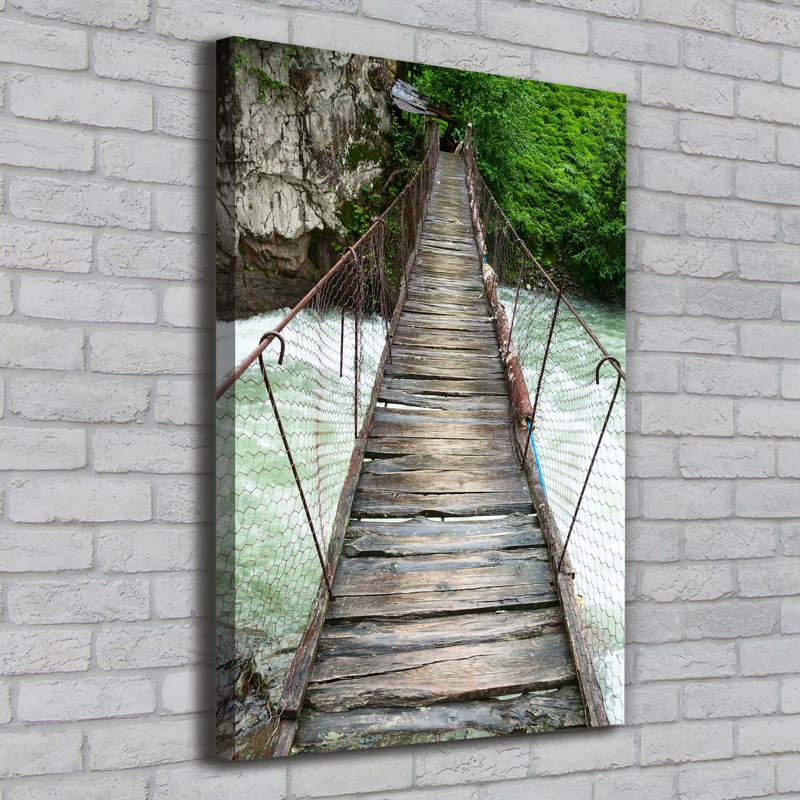 Suspension Bridge - Wrapped Canvas Print