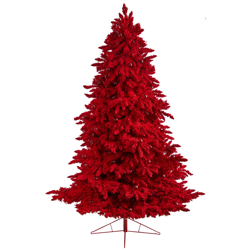 Lighted Artificial Christmas Tree, 8' H