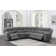 Canapé modulaire inclinable en chenille de 128,25 po de large Cassandre