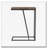 Rustic Tobacco Herringbone and Sandy Black Accent Table