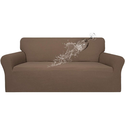 100% Waterproof Couch Cover Dual Waterproof Sofa Cover Stretch Jacquard Sofa Slipcover Leakproof Furniture Protector For Kids Pets Dog And Cat