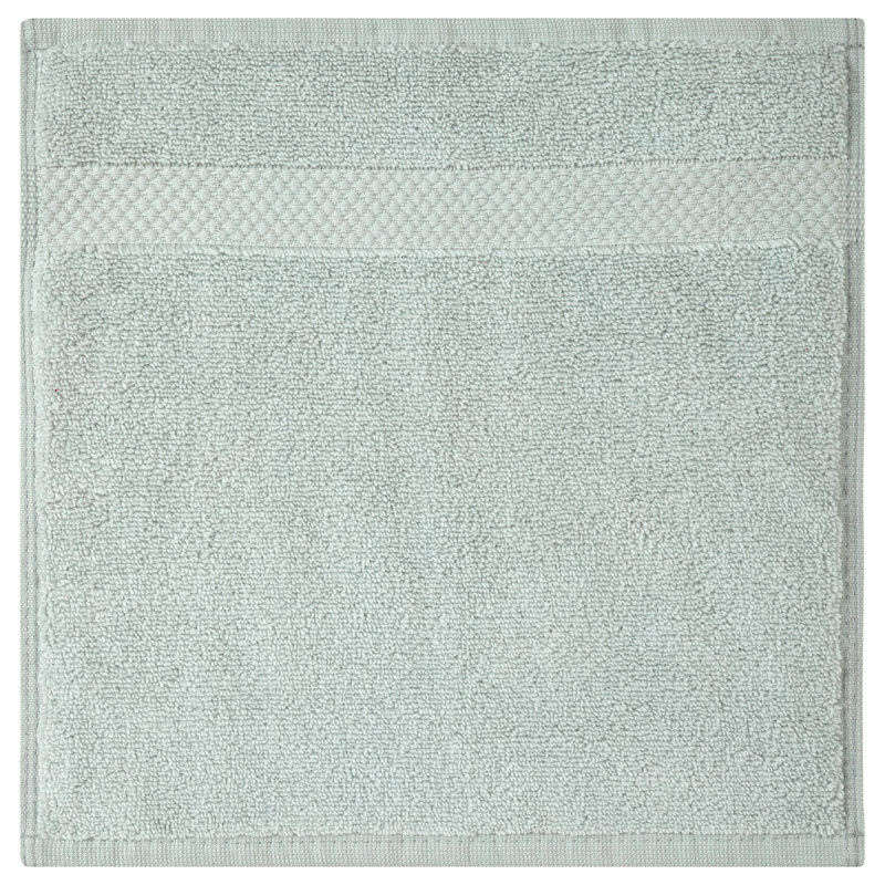 Splash 100% Cotton Zero Twist Washcloth Set, 550 GSM Soft Absorbent Cotton Washcloths & Face Towels for Bathroom, Spa & Daily Use, OEKO-TEX Certified, 10 Pack, Blue