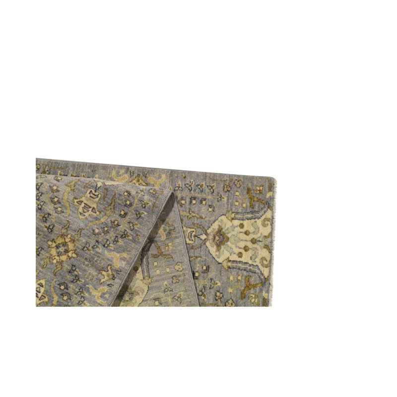 Tapis beige et ivoire de haute qualité noué à la main
