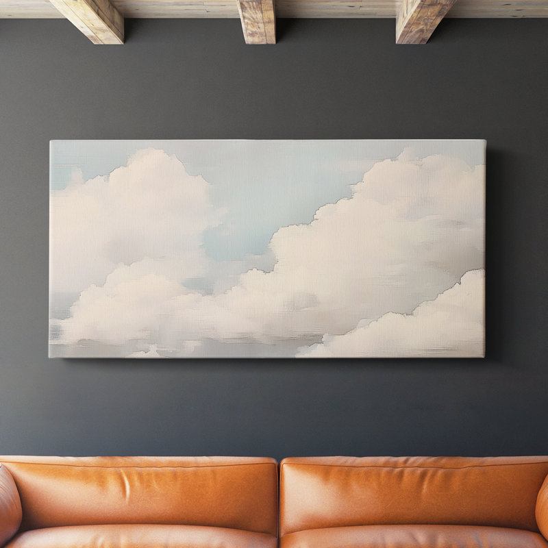 Série paysage - CXCV III - Toile tendue avec châssis - Prêt à accrocher, H 16 po x l 32 po