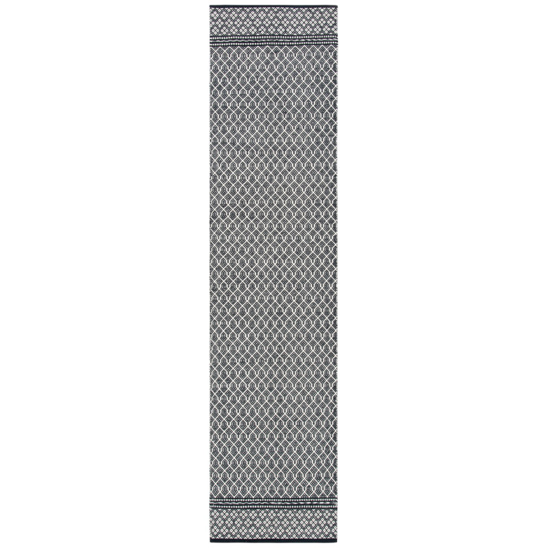 Tapis en coton Kilim, Tapis de couloir 2 pi 3 po x 9 pi