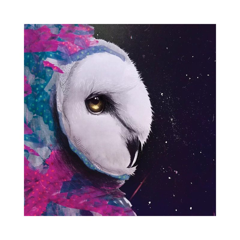 Owl Watercolor Tapices by Lostanaw - Gallery-Wrapped Canvas Giclée on Canvas, 30.48 cm H x 30.48 cm W, Wrapped Canvas