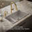 Iron/Tones Smart Divide 33 In. Top-/Undermount Double-Bowl Kitchen Sink