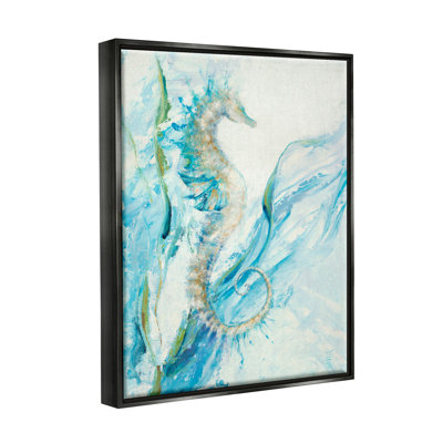 Art nautique sur toile bleu océan